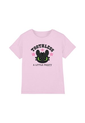 Universal Studios, TOOTHLESS A LITTLE FEISTY UNISEX - Print T-shirt - pink
