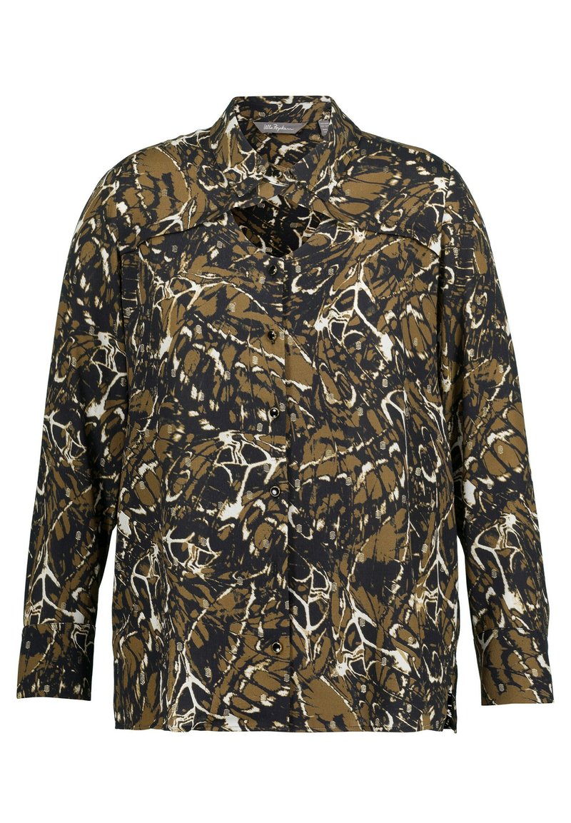 Ulla Popken Overhemdblouse zwart