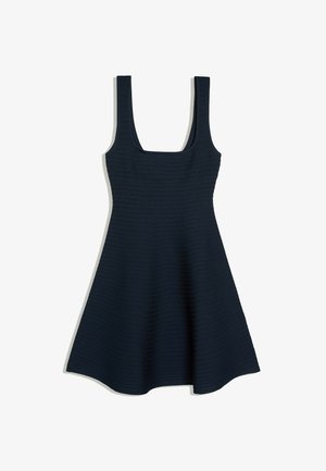 Bershka, FLARED KNIT - MINI DRESS - Strikkjoler - royal blue