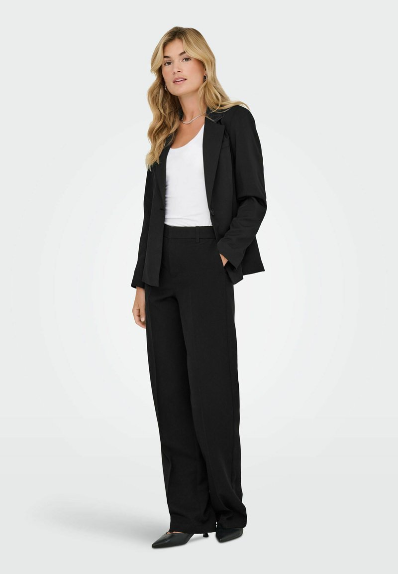 ONLY women's Wide Leg Straight Fitted Fit High Waist Pants