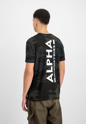Alpha Industries CAMO - Printtipaita - black
