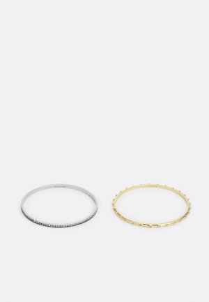 PEGGED AND PAVE BANGLE 2 PACK - Bracelet - gold-coloured/silver-coloured