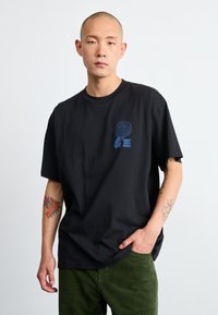 Carhartt WIP CHRYSANTHEMUM  - Camiseta estampada - black