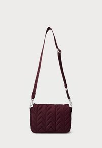 Lauren Ralph Lauren QUILTED MEDIUM STEVIE MESSENGER BAG - Soma ar siksnu pāri ķermenim - dark garnet/dark garnet