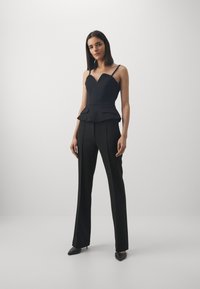 Débardeur En Cuir Argenté Karl Lagerfeld - Taille 38/M, Vintage, Fabriqué En Italie, En Très Bon état