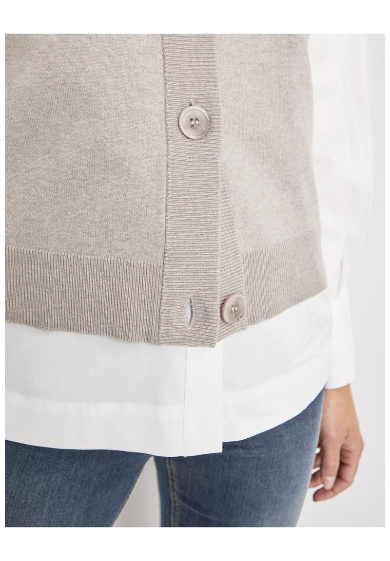Damen Strickjacken | Gerry Weber Strickjacke dark clay melange/grau-meliert - IZ66092 Damen Strickjacken | Gerry Weber Strickjacke dark clay melange/grau-meliert - IZ66092