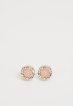 Earrings - gold-coloured/coral