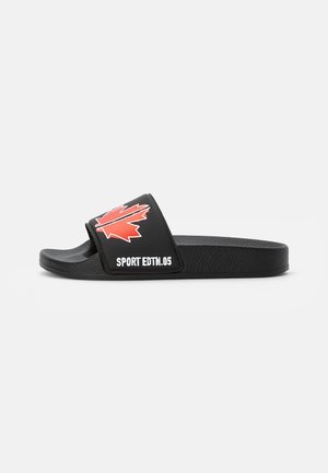 Pantofle - black/red