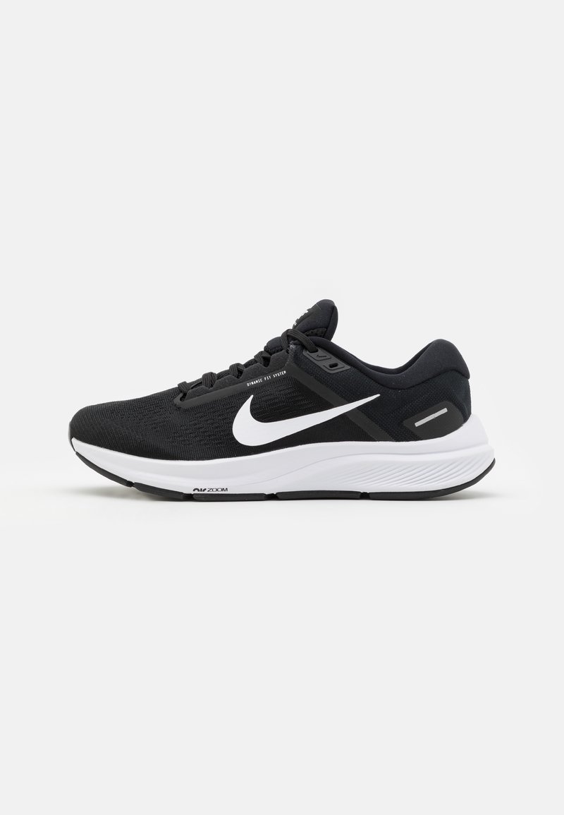 Nike Performance AIR ZOOM STRUCTURE 24 - Bežecká obuv na udržanie stability - black/white/Äierna