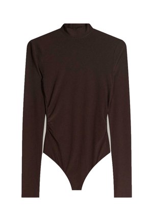 LONG SLEEVE MOCK NECK - Body - brown
