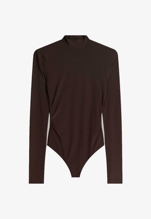 LONG SLEEVE MOCK NECK - Body - brown