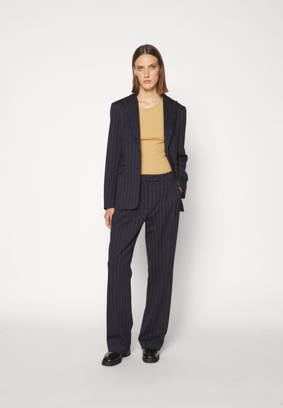 DESIGNERS REMIX ZOE PANTS - Broek - navy/white