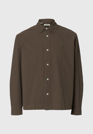 Selected, LANGARMHEMD RELAXED FIT - Veste légère - morel