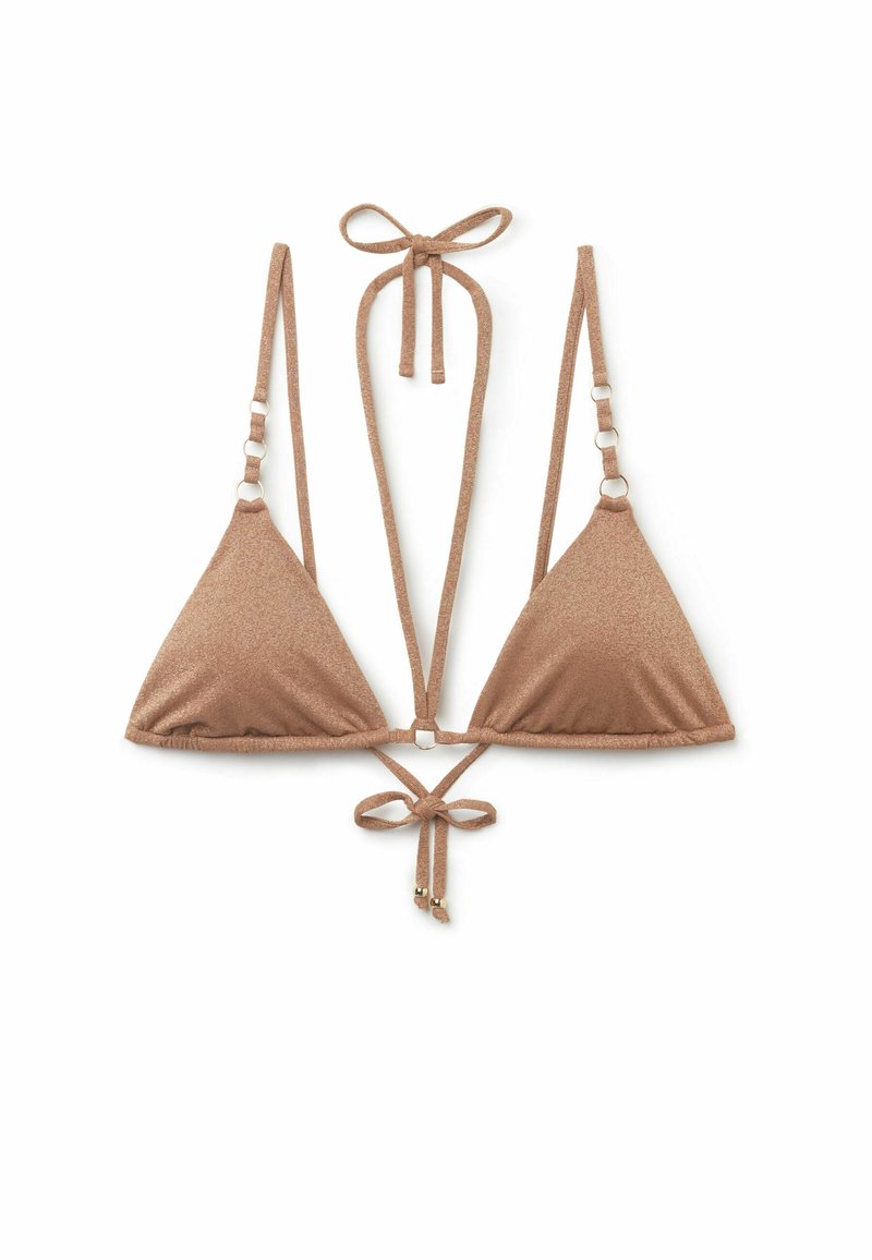 Calzedonia Bikini pezzo sopra golden gleam soft brown/marrone