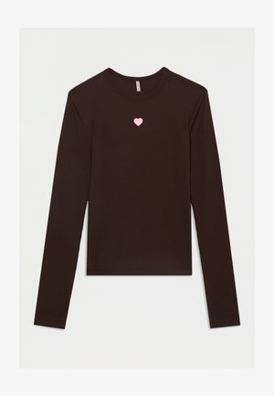 ONLY GIRLS, KOGELVA JUNE - Langarmshirt - coffee bean