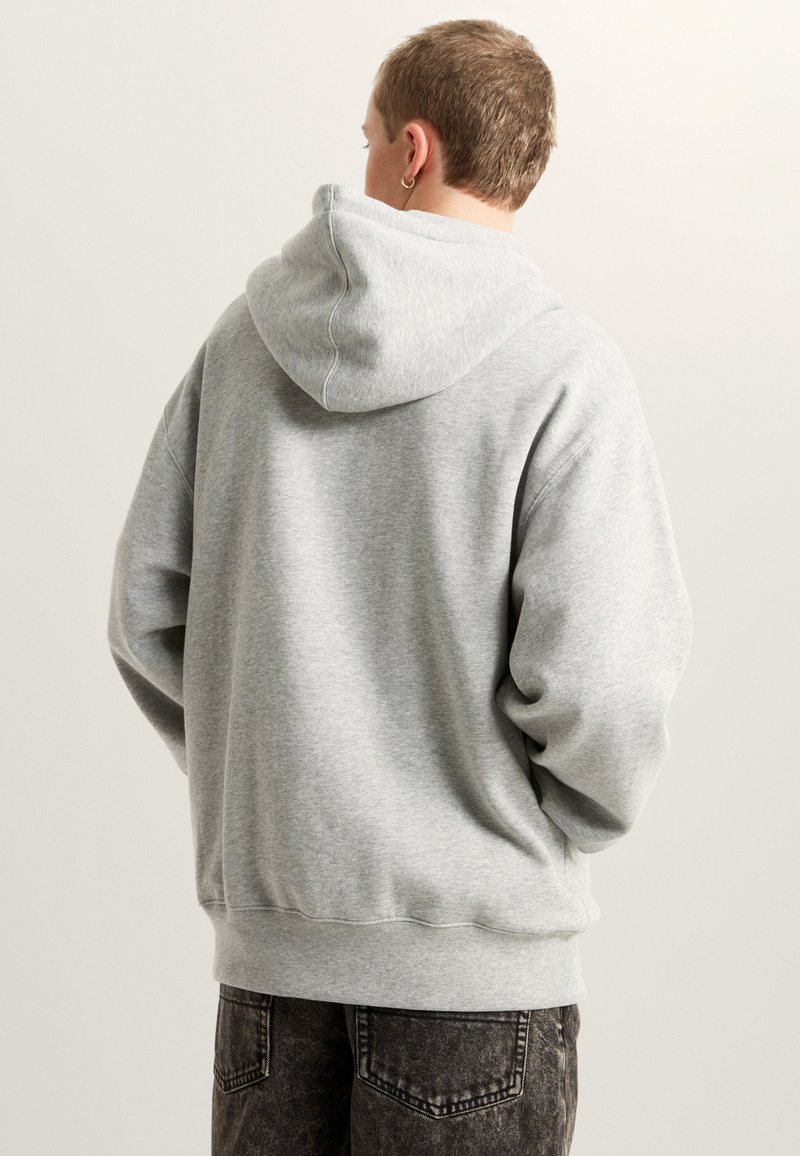 Vans STRETCH LOGO - Mikina s kapucí - dark grey
