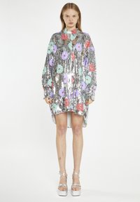 Glamorous Blousejurk - silver flower sequin