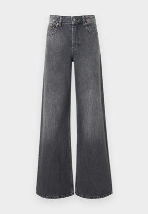 HIGH WAIST FLARE - Τζιν χαλαρής εφαρμογής - dark grey