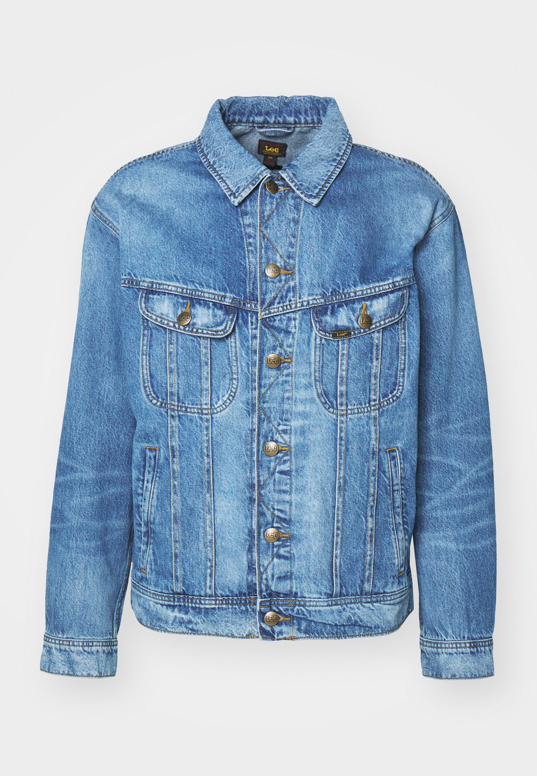 Lee RELAXED RIDER JACKET - Denim jacket - sandstorm/blue denim