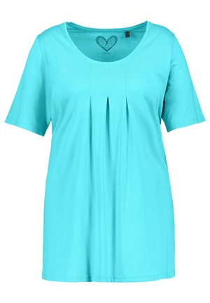 Ulla Popken Basic T-shirt - turquoise