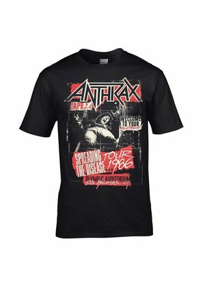 ANTHRAX SPREADING THE DISASE   - T-shirt con stampa - black
