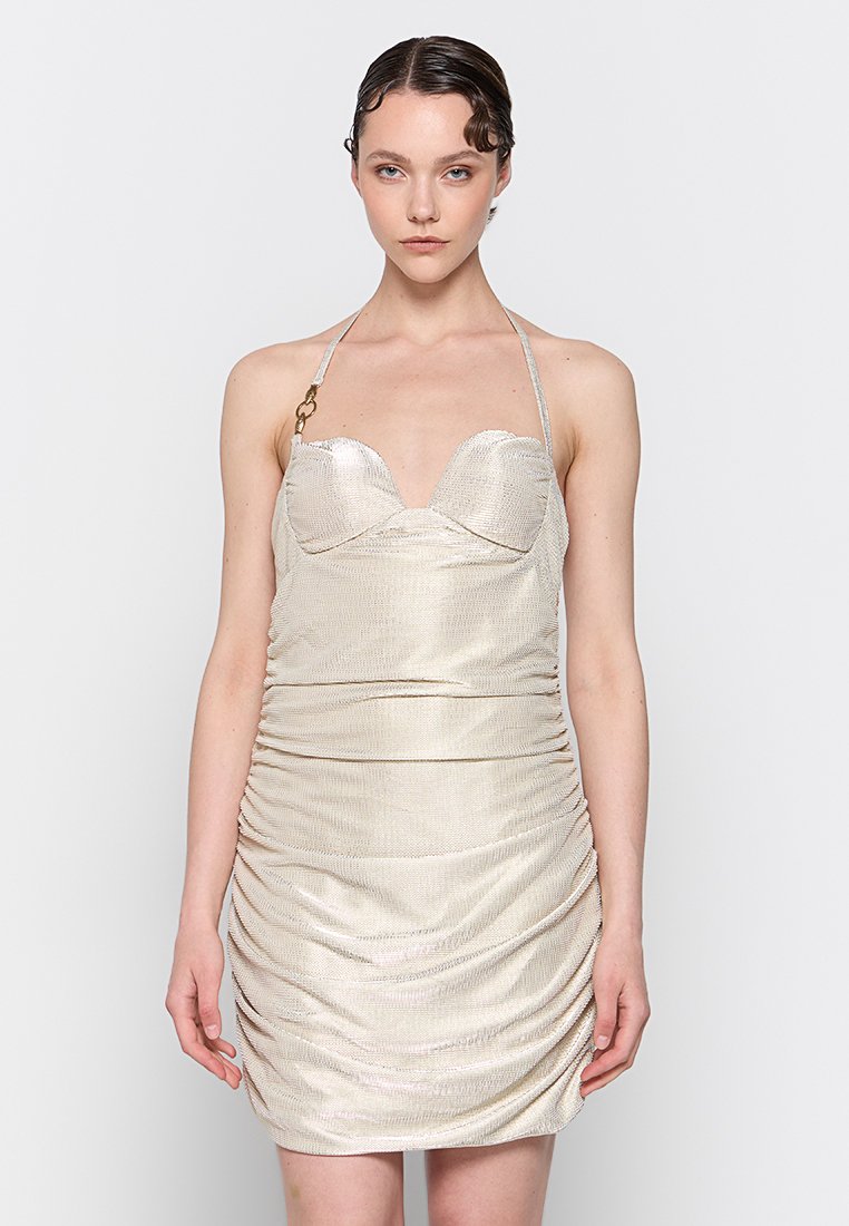 Just Cavalli Cocktailjurk goudkleurig