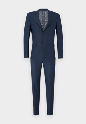 Isaac Dewhirst NOTCH SLIM SUIT  - Anzug - navy birdseye