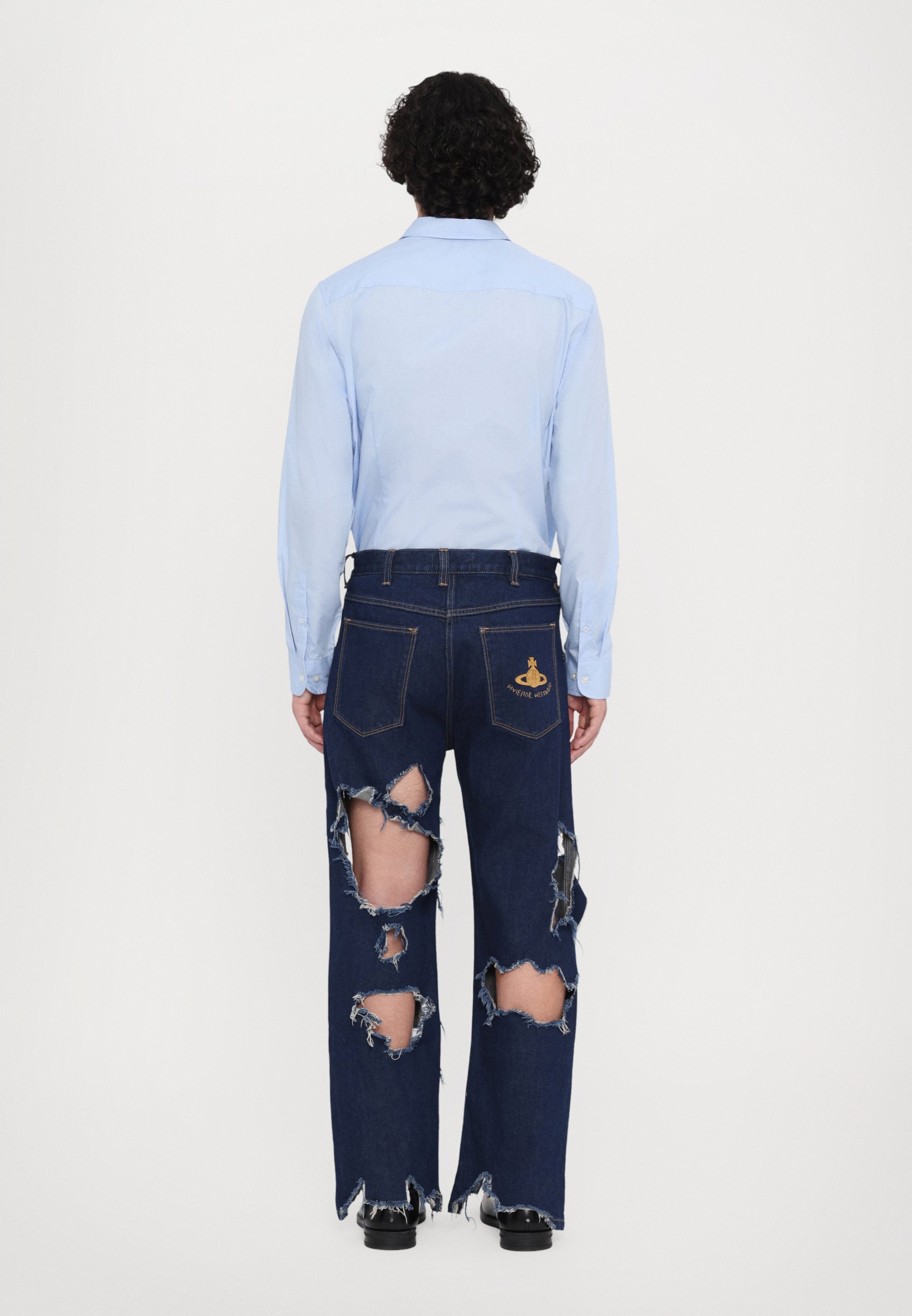 新品 vivienne westwood indigo denim pants Vivienne Westwood RANCH UNISEX - Straight leg jeans - indigo/blue
