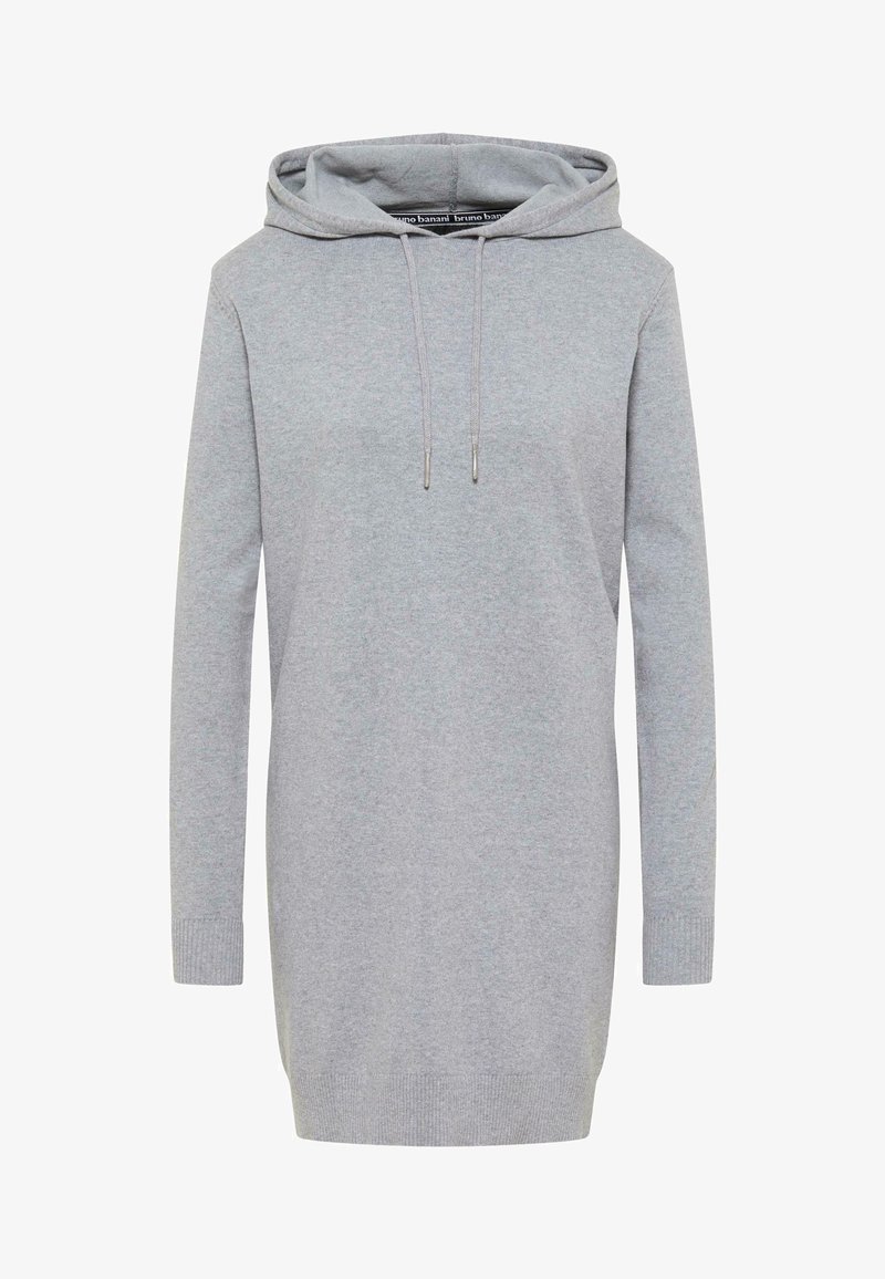 Bruno Banani BLAKE - Strickkleid - grau melange