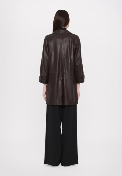 WEEKEND MaxMara PETRA - Kožená bunda - chocolate