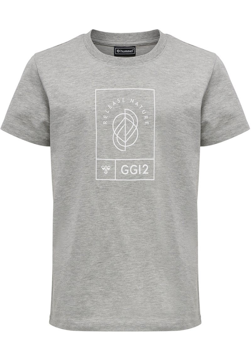 Hummel HMLGG12 - T-shirts print - grey melange