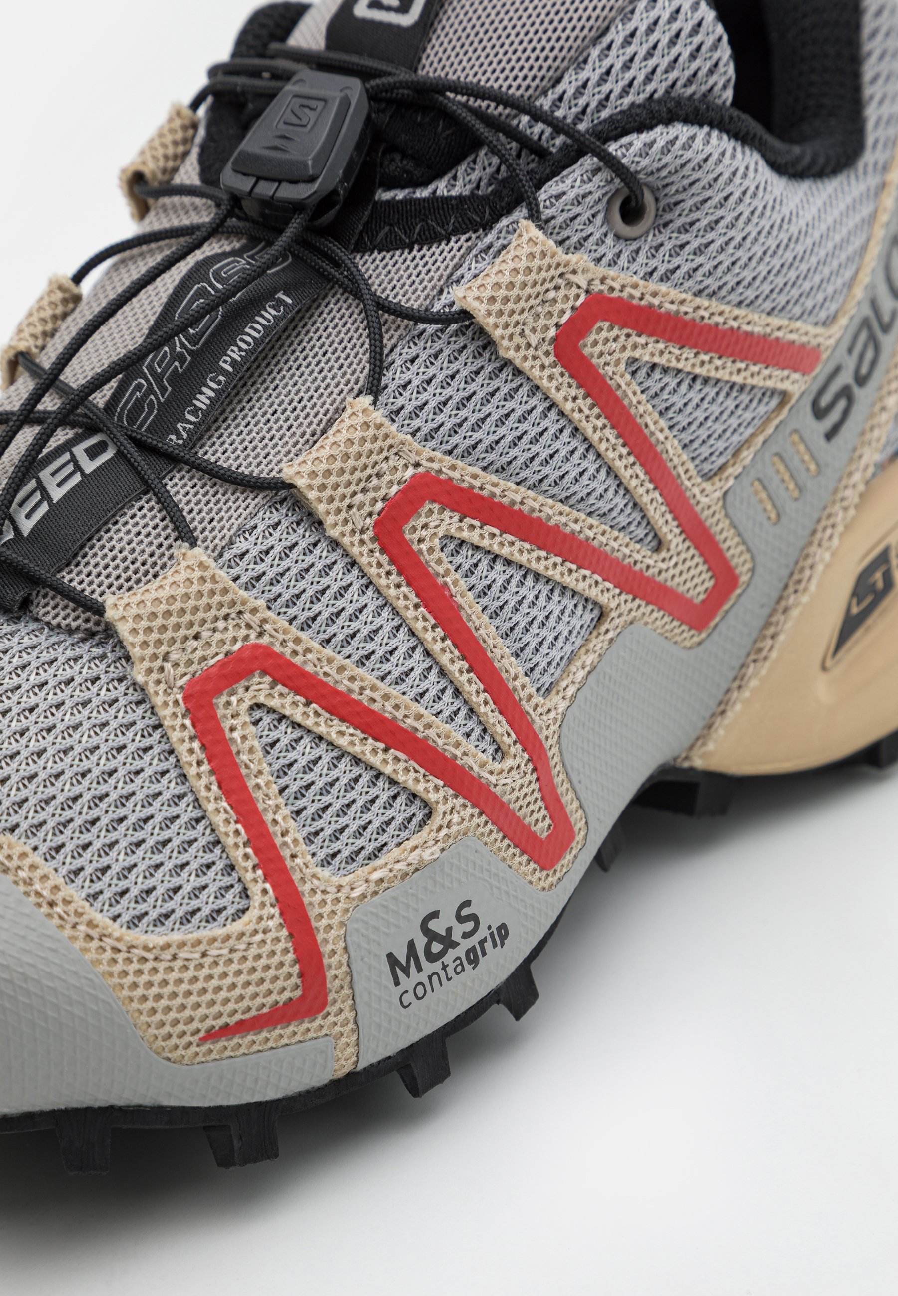 Salomon SPEEDCROSS OFFROAD - Sneakers laag - alloy/safari/goji berry/grijs  - Zalando.nl
