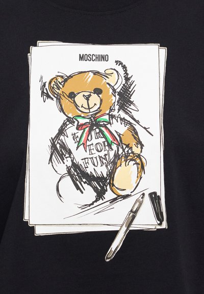 MOSCHINO Print T-shirt - fantasia nero