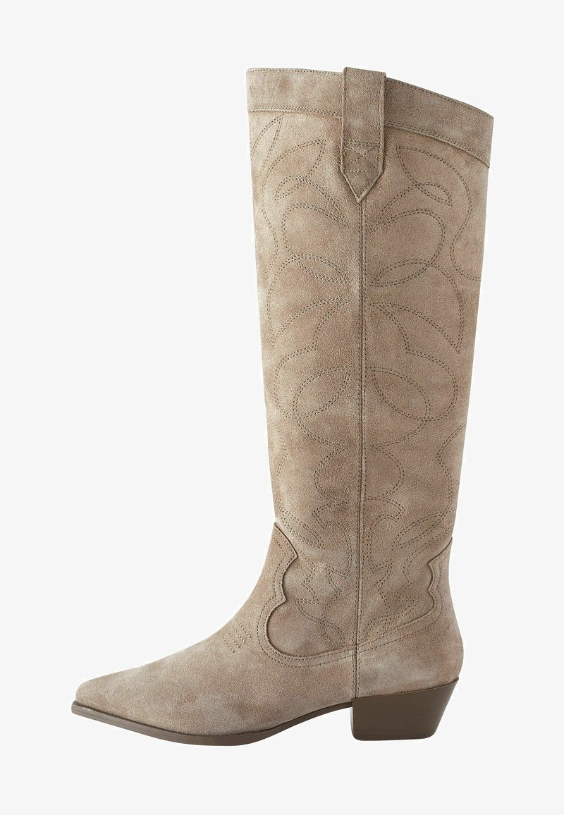 Next FOREVER COMFORT STITCHED DETAIL -REGULAR FIT - Gležnjar v kavbojskem in motorističnem slogu - mink brown