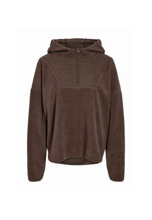 Noisy May, NMCOZY L/S HALFWAY ZIP SWEATER JRS NOOS - Sweat polaire - chocolate brown