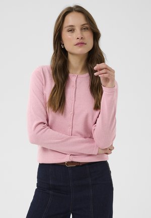 Saint Tropez, A8661, MILASZ R-NECK CARDIGAN - Cardigan - cameo pink melange