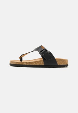 T-bar sandals - black