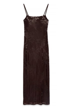 NA-KD FLORAL - Robe longue - dark brown