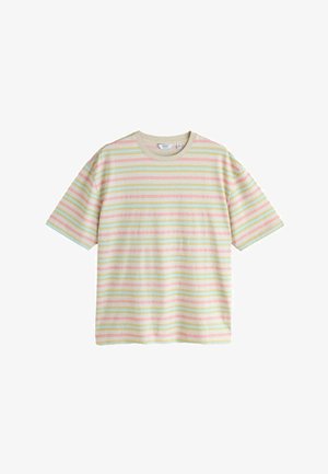 Next, REGULAR FIT - HORIZONTAL STRIPE - T-Shirt print - pink ecru