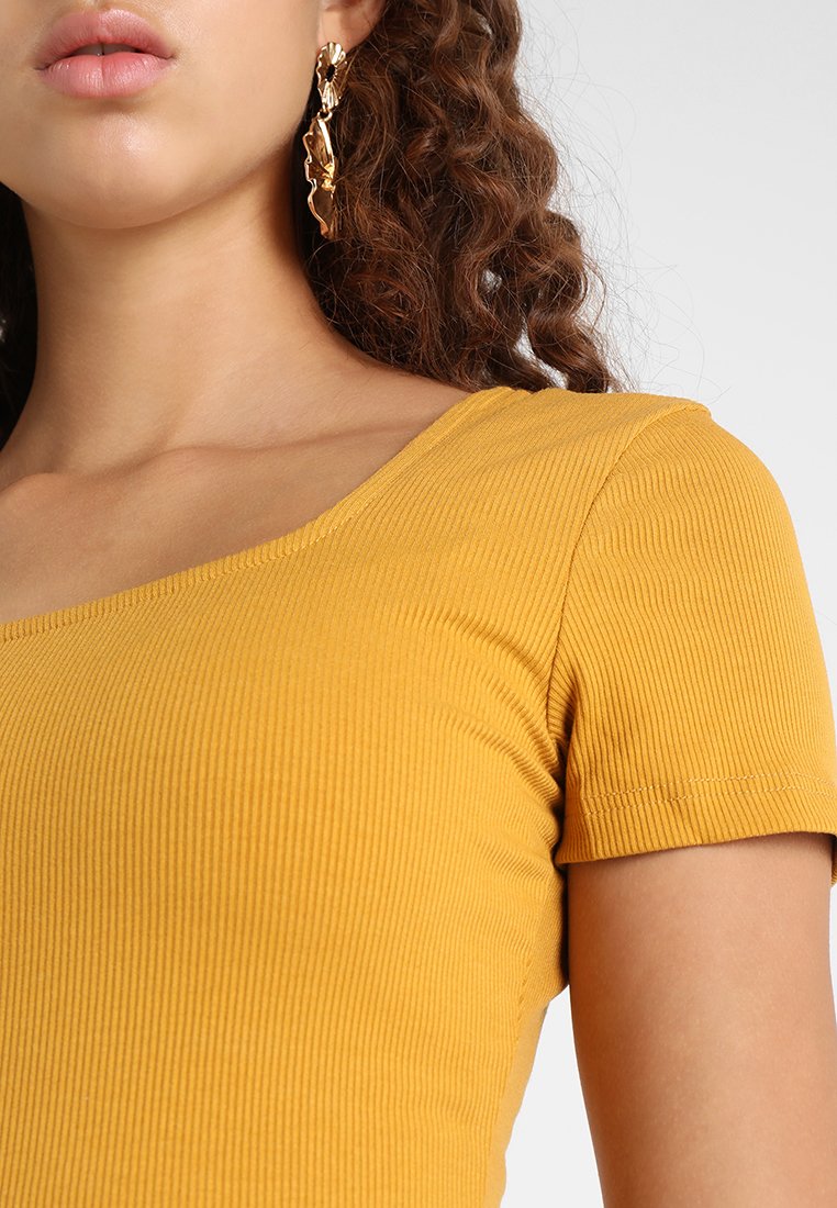 Damen T-Shirts | Glamorous SQUARE NECK BODY 2 PACK T-Shirt basic white/yellow/weiß - EU63233 Damen T-Shirts | Glamorous SQUARE NECK BODY 2 PACK T-Shirt basic white/yellow/weiß - EU63233