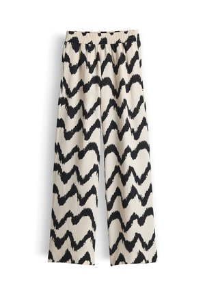 OPUS PANTS, WIDE FIT HIGH RISE - Stoffhose - black