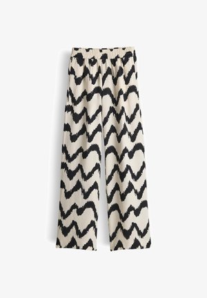 OPUS PANTS, WIDE FIT HIGH RISE - Stoffhose - black