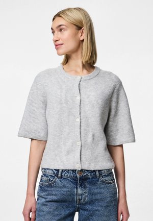 PCSILLY O-NECK - Ζακέτα - light grey
