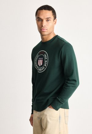GRAPHIC C NECK - Φούτερ - green