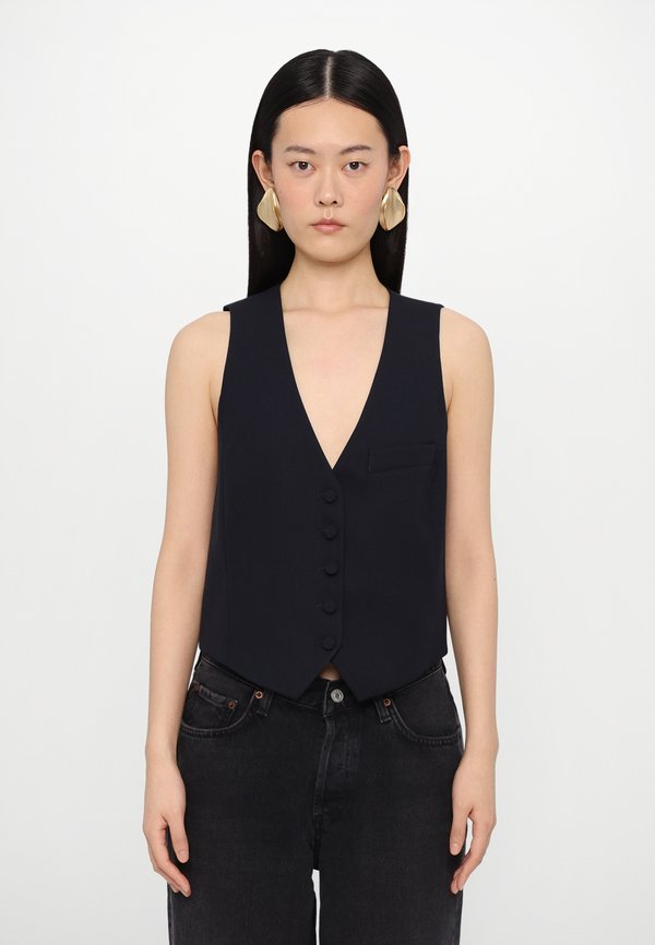 EMAUX GRAIN DE POUDRE - Waistcoat - encre