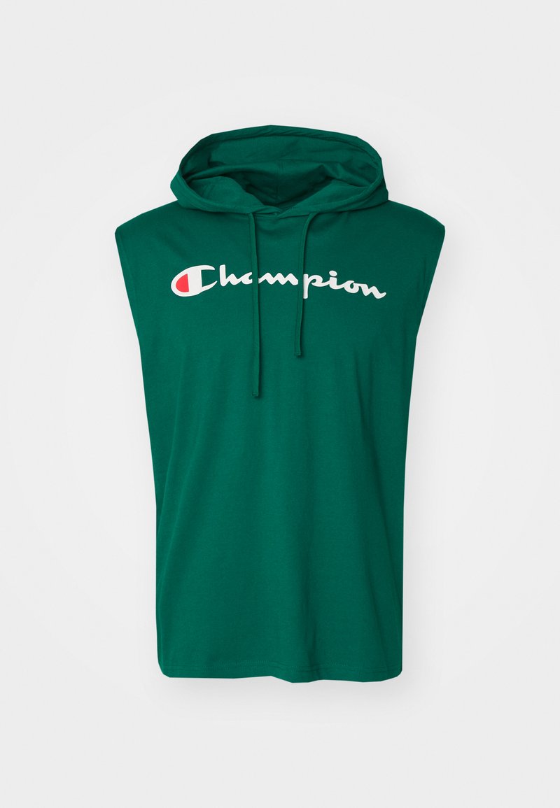 Champion ICONS HOODED SLEEVELESS Top dark green/dunkelgrün Zalando.ch