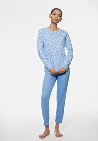 mey SERIE FLOWER MEADOW SET - Pyjama - blue silk