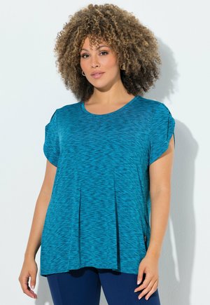 QUICK DRY HEATHERED TEE - T-shirts print - gentian