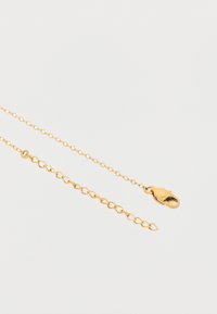 Κολιέ με αλυσίδα από χρυσό με στρογγυλούς κρίκους και κούμπωμα σε σχήμα αστακού. Η αλυσίδα έχει λεία υφή και λαμπερό φινίρισμα που αντανακλά το φως.