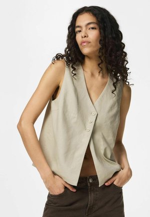 Pieces Vest - silver lining